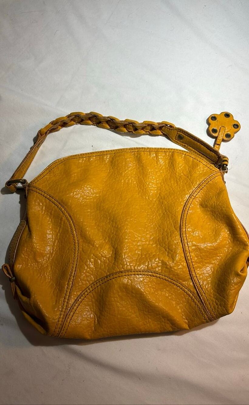 Jessica Simpson Yellow Leather Handbag